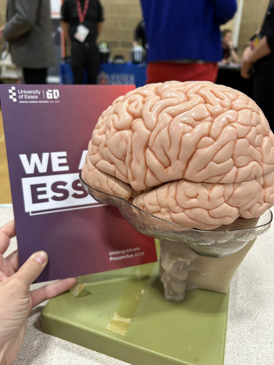 Great to be <a href="/StHelenaSchool/">St Helena School</a> careers fair today. Talking all things <a href="/EssexPsychology/">EssexPsychology</a> with the students - including great questions like “where is humour in the brain” 🧠 👌🙌