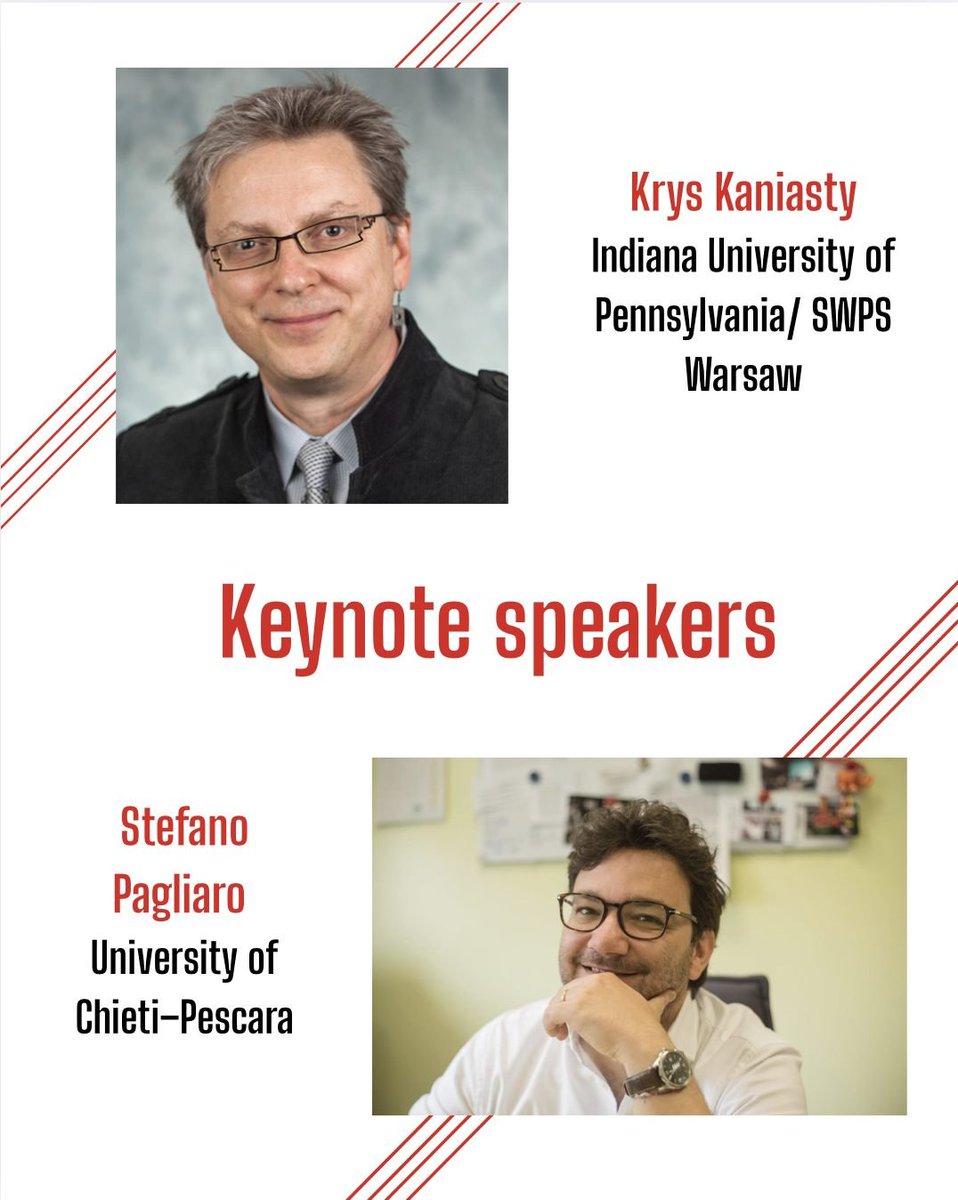 Krys Kaniasty and Stefano Pagliaro will join us in Kraków for the Behaviour in Crisis Lab Annual Meeting: Facing Crisis – Preparedness and Social Response.
📅 May 30, 2025 | 9:00–17:30

📝 Free participation, registration required by May 10:
 umdsurvey.umd.edu/jfe/form/SV_6x…