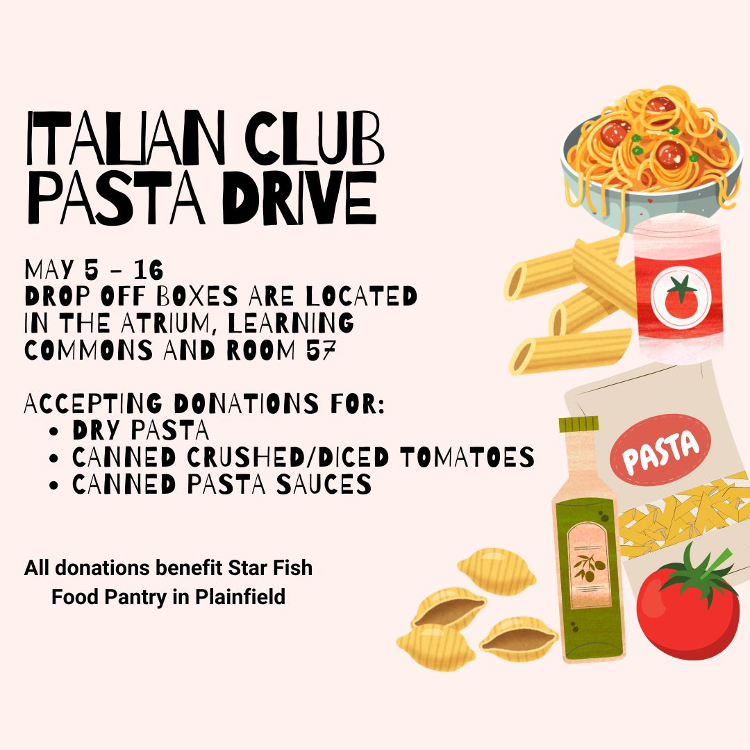 Italian Club is collecting donations to benefit Star Fish Food Pantry in Plainfield.