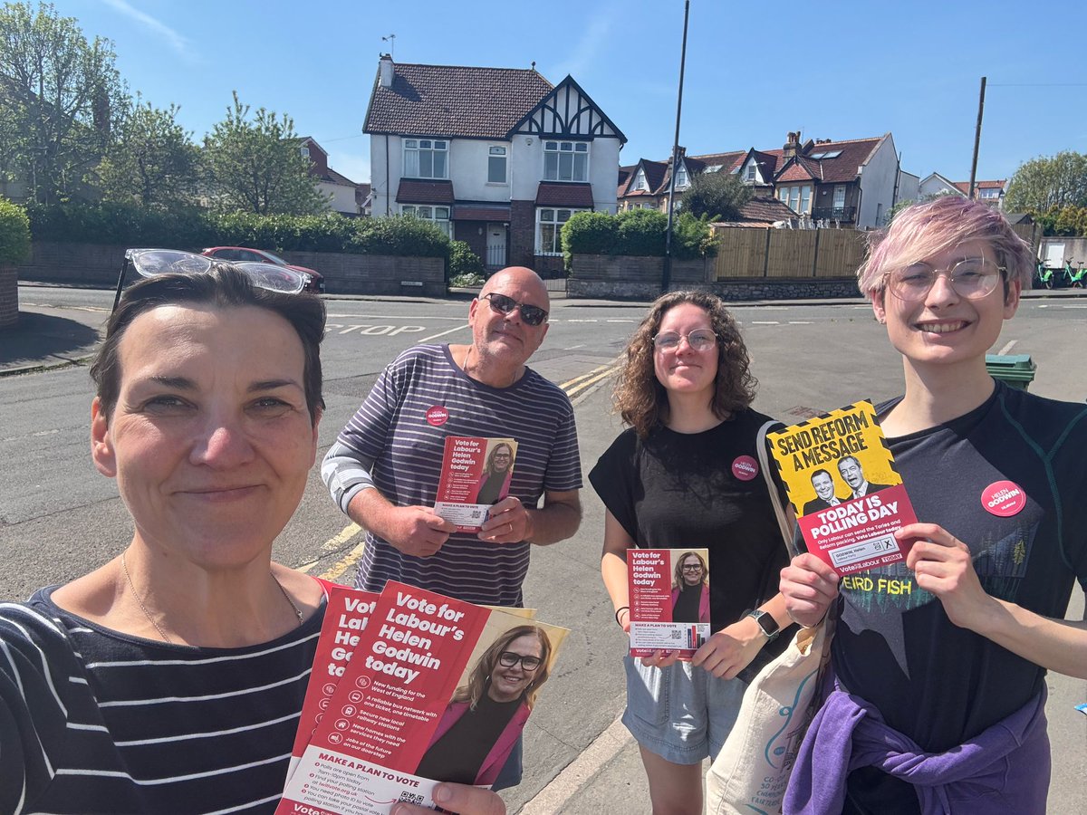 Tonia Antoniazzi (@toniaantoniazzi) on Twitter photo It's a beautiful day to vote for Helen Godwin <a href="/helengt76/">Helen Godwin</a> to become the West of England's regional mayor.
Polling stations are open until 10pm. Take photo ID.
Use your vote, it counts.
#VoteHelenGodwin #WestofEnglandMayor It's a beautiful day to vote for Helen Godwin <a href="/helengt76/">Helen Godwin</a> to become the West of England's regional mayor.
Polling stations are open until 10pm. Take photo ID.
Use your vote, it counts.
#VoteHelenGodwin #WestofEnglandMayor