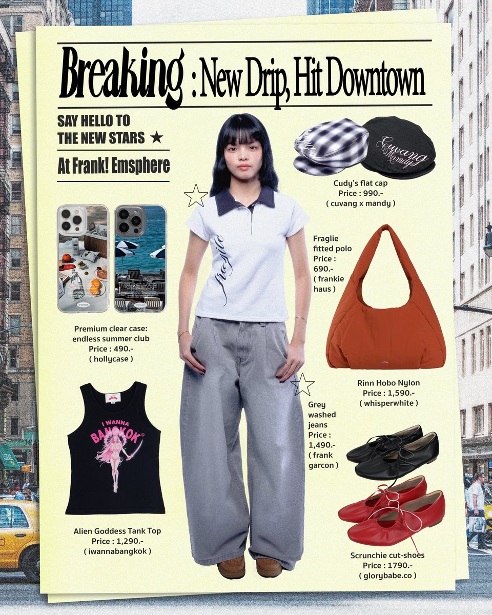 GarconFrank's tweet photo. DOWNTOWN JUST GOT COOLER! 🏙️
📍Frank! Garçon Emsphere (1st fl)
Online Shopping
🔗 https://t.co/QEZfBdRnX9
#frankgarcon #multibrandstore #emsphere #newarrivals https://t.co/gWoa0CVLh4