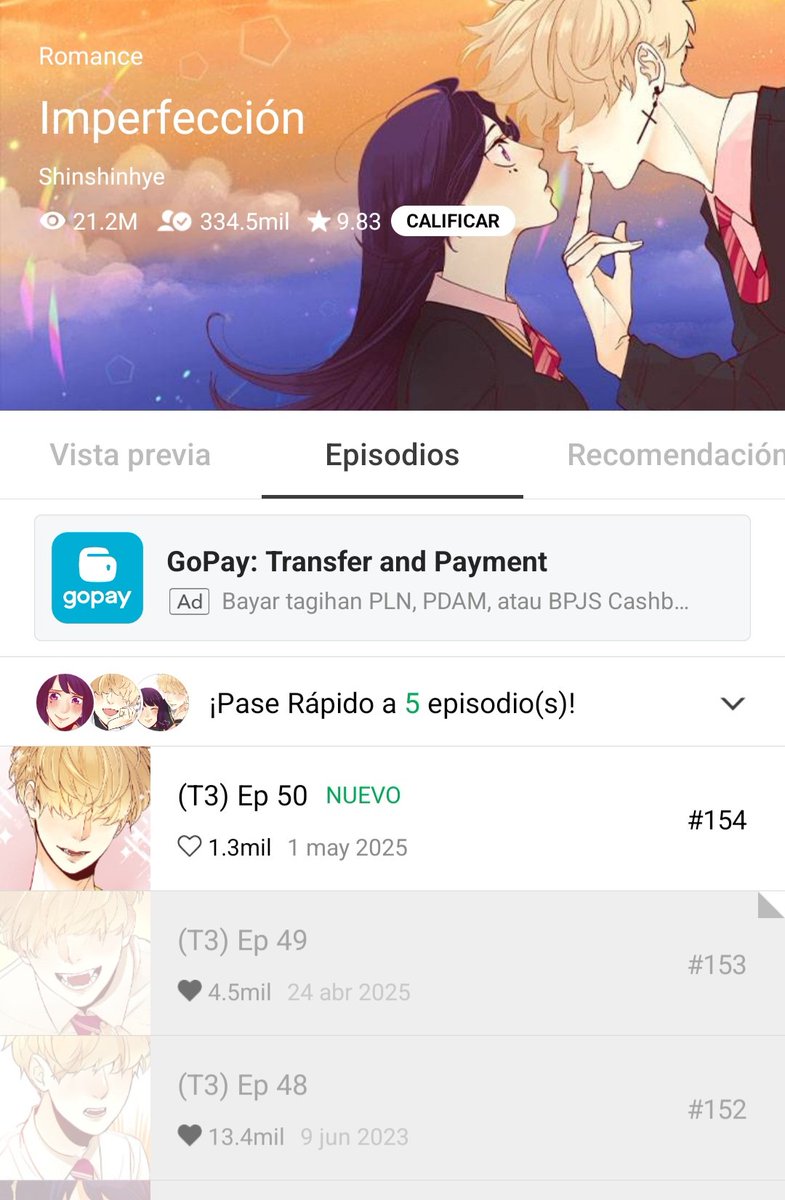 shinroptera's tweet photo. Imperfecciòn continues again on Webtoon Español! https://t.co/7zyxsiRg3i