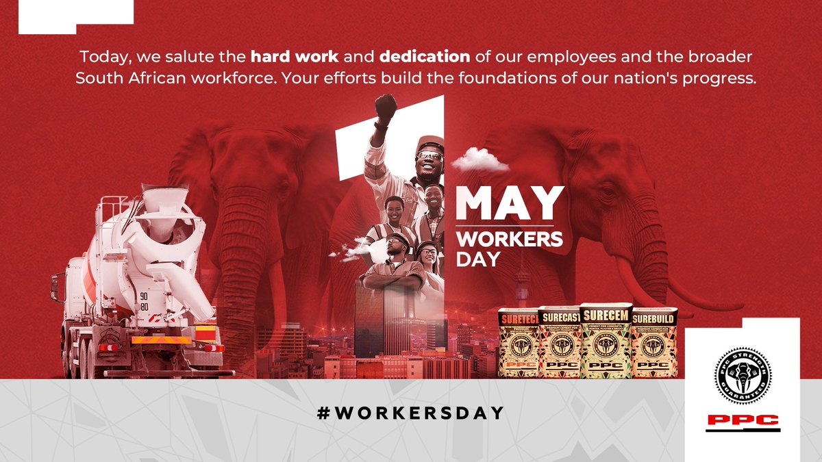 Today, we salute the hard work and dedication of our employees and the broader South African workforce. Your efforts build the foundations of our nation's progress.