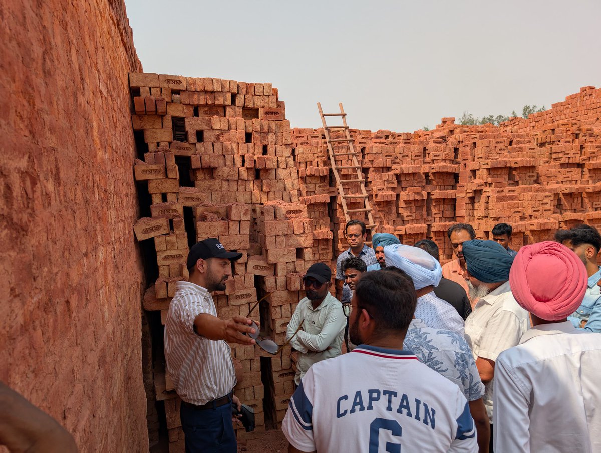 PSCST_GoP's tweet photo. @PSCST_GoP & @PPCBofficial launched an #UpskillingTraining program for #brick kiln workers in Amritsar & Gurdaspur to cut black smoke emissions & promote #PaddyStraw pellets for cleaner air & #sustainability
@IndiaDST @moefcc @PbGovtIndia @Cspunjab
#AirPollution #ClimateChange https://t.co/1yZuZGYQTn