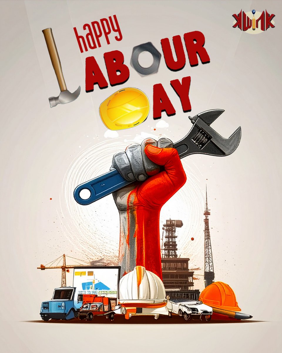 KwinkDigital's tweet photo. Honouring the hands that build our world!Happy Labour Day to all the hardworking souls out there.

#LabourDay #May1st #Kwink https://t.co/bOz7nouU6H