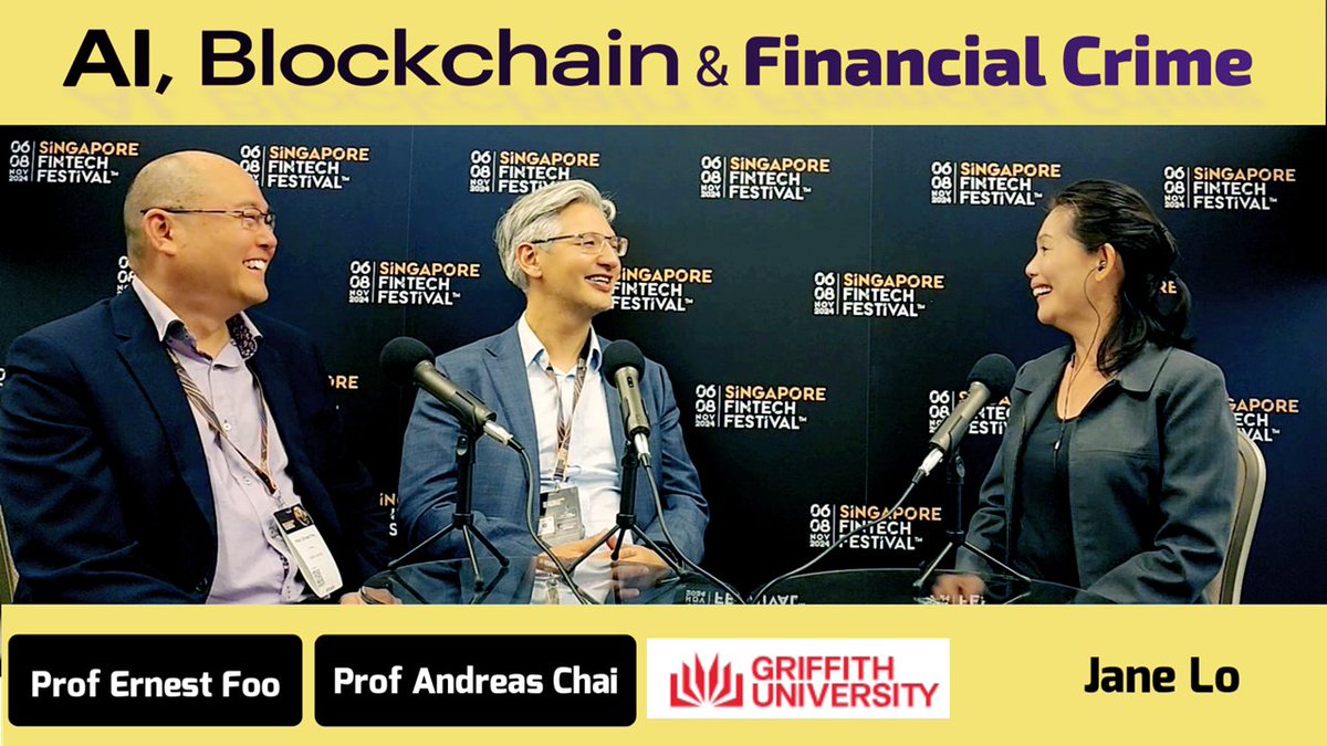 #AI, #Blockchain, #FinancialCrime at #SFF2024

Prof Andreas Chai, Prof Ernest Foo 

youtu.be/wtd7qCwtAxk