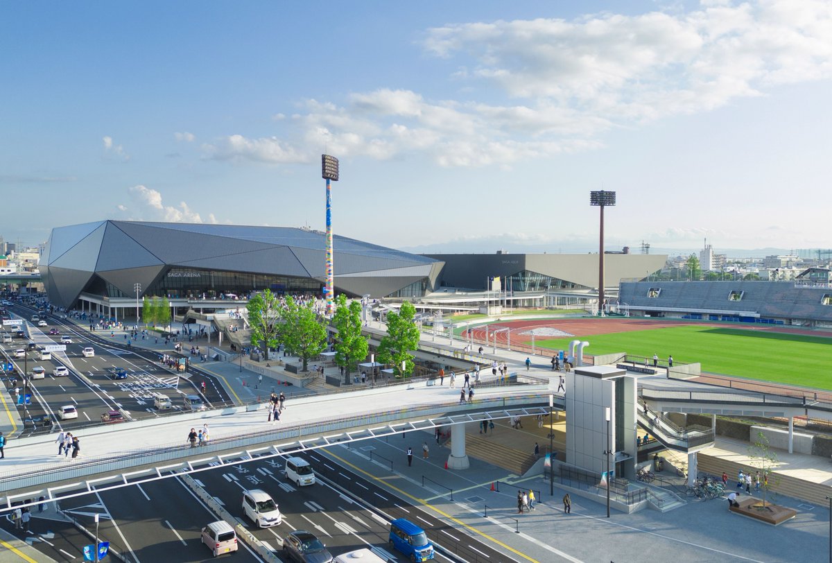 shinkenchikusha's tweet photo. SAGAサンライズパーク＋
栄光橋＋佐賀市文化会館西側広場
梓設計　ワークヴィジョンズ／西村浩　石橋建築事務所　三原建築設計事務所　パシフィックコンサルタンツ
撮影　Kouji Okamoto

『新建築』2025年5月号　
▽掲載作品の一覧はこちらから
https://t.co/pQhpu9BBjY https://t.co/nxAj1e8zNM
