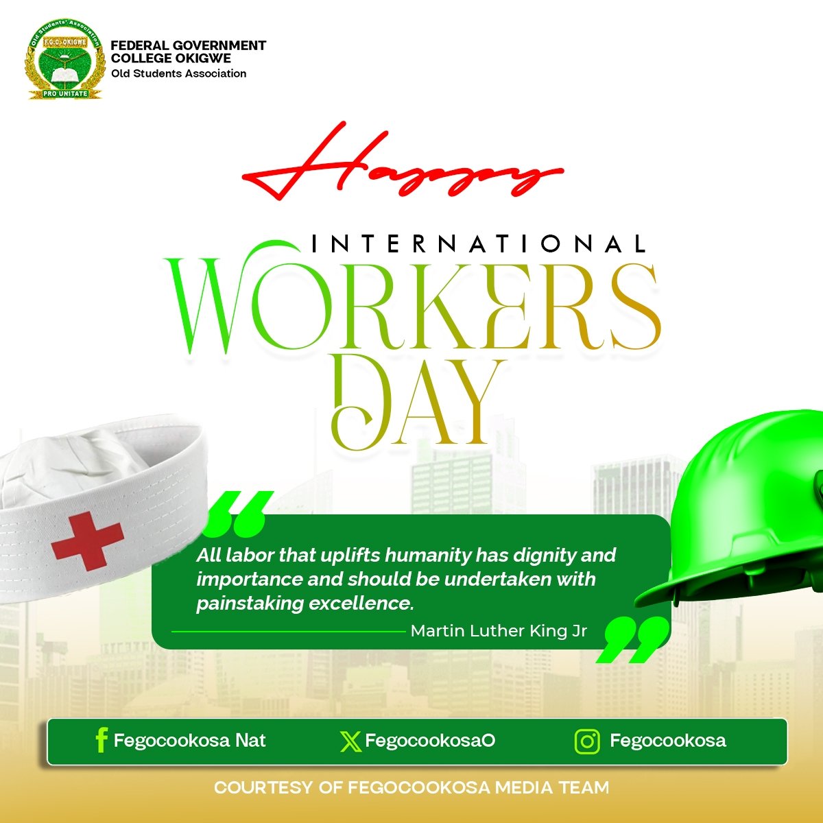 FegocookosaO's tweet photo. Happy international Worker's Day https://t.co/S59fglEPJK