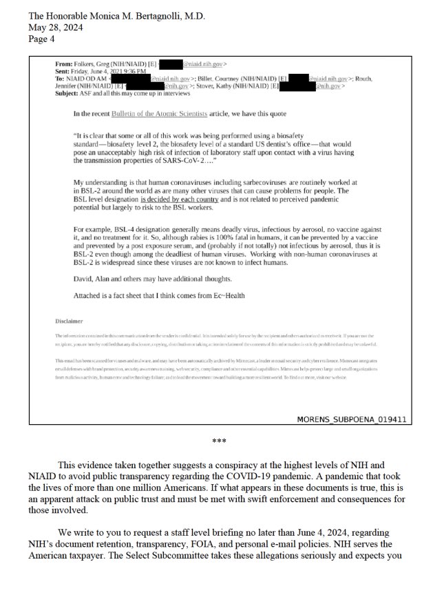 Kevin W. McCairn PhD (@kevinmccairnphd) on Twitter photo x.com/daoyu15/status…
<a href="/COVIDSelect/">Select Subcommittee on the Coronavirus Pandemic</a>
The WHU have also been identified as a major site of ePPP GOFROC work as early as in February 1 2020. x.com/daoyu15/status…
<a href="/COVIDSelect/">Select Subcommittee on the Coronavirus Pandemic</a>
The WHU have also been identified as a major site of ePPP GOFROC work as early as in February 1 2020.