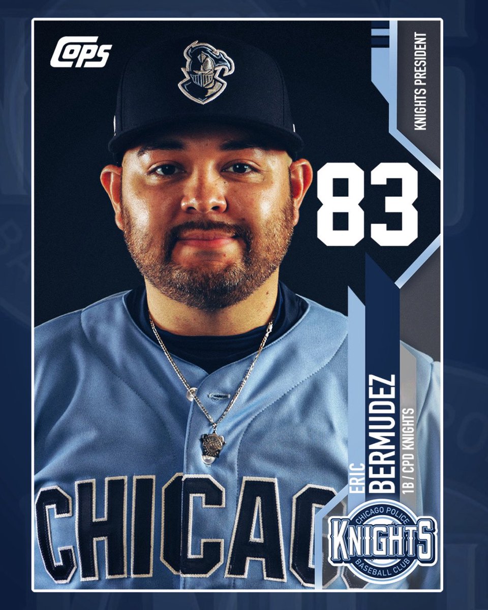 Happy Birthday to our fearless leader, CPD Knights President Officer Eric Bermudez! Your passion, dedication, and tireless commitment to this team and our mission never go unnoticed. 

Have a great one, Prez!
#CPDKnightsBaseball #OneTeam #HappyBirthdayPrez