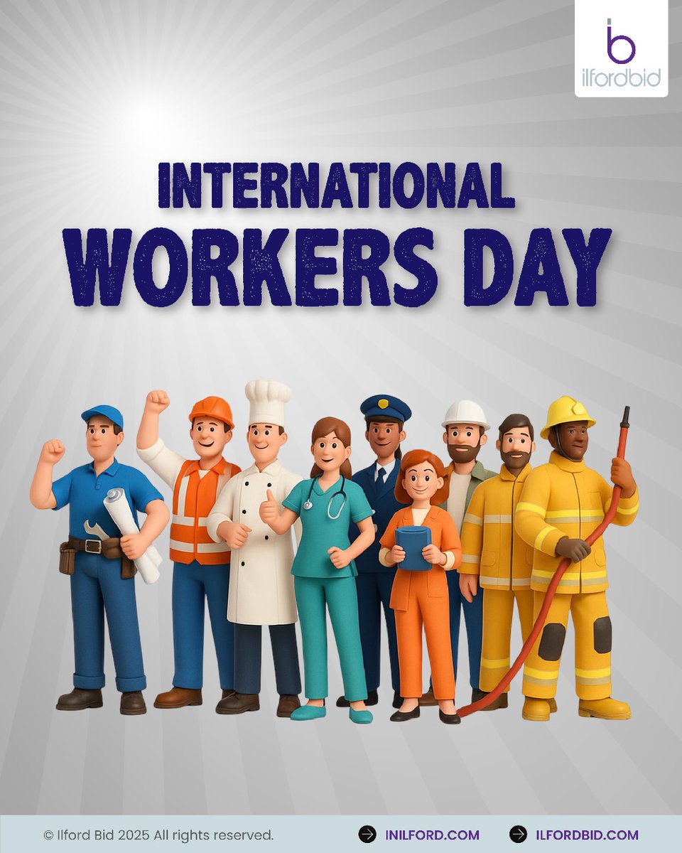 This International Workers’ Day, we salute every hand that helps build our community and the business stakeholders of Ilford BID. From frontline heroes like police and healthcare workers to teachers, cleaners, shopkeepers, drivers, and beyond, Ilford BID stands strong with just