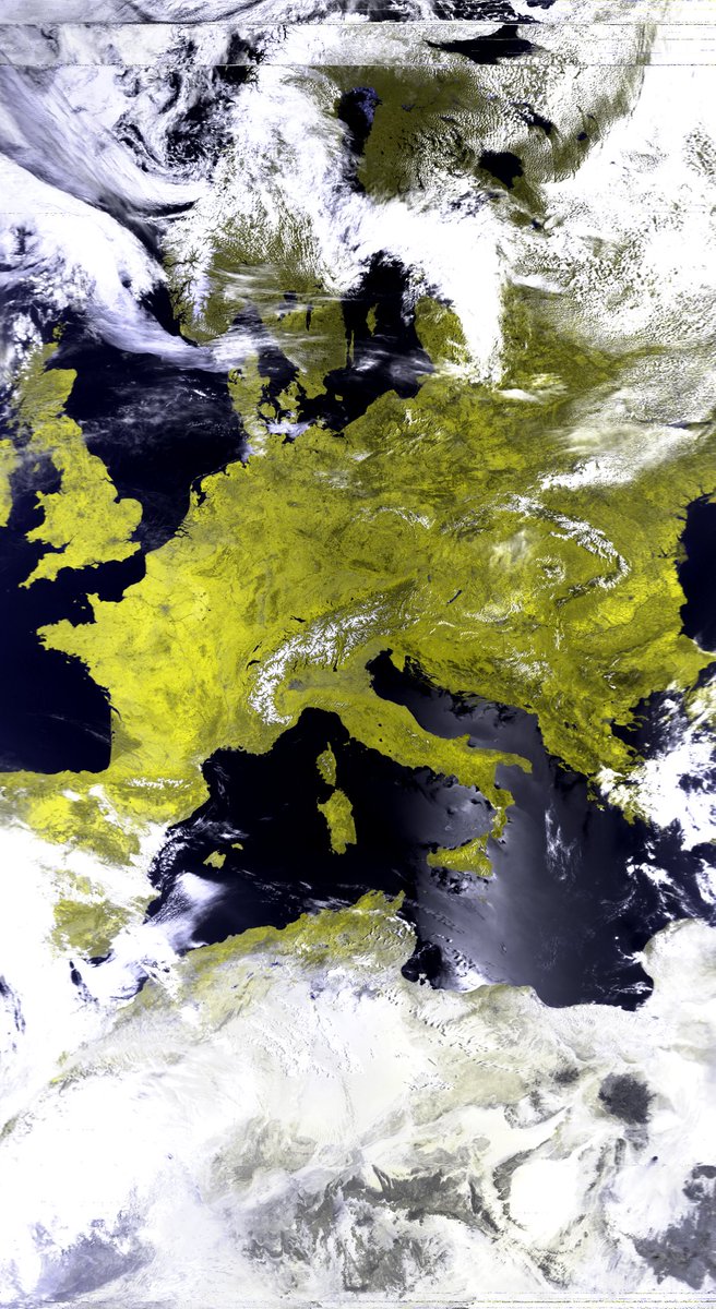F0DEI's tweet image. METOP-B Yesterday morning
RX: BladeRF xA4
LNA : V2.0 by @digitelektro1
Helix: Backfire by @digitelektro1
Dish: #DiscoveryDish
Software: SatDump by @aang254
Rotator: Homebrew