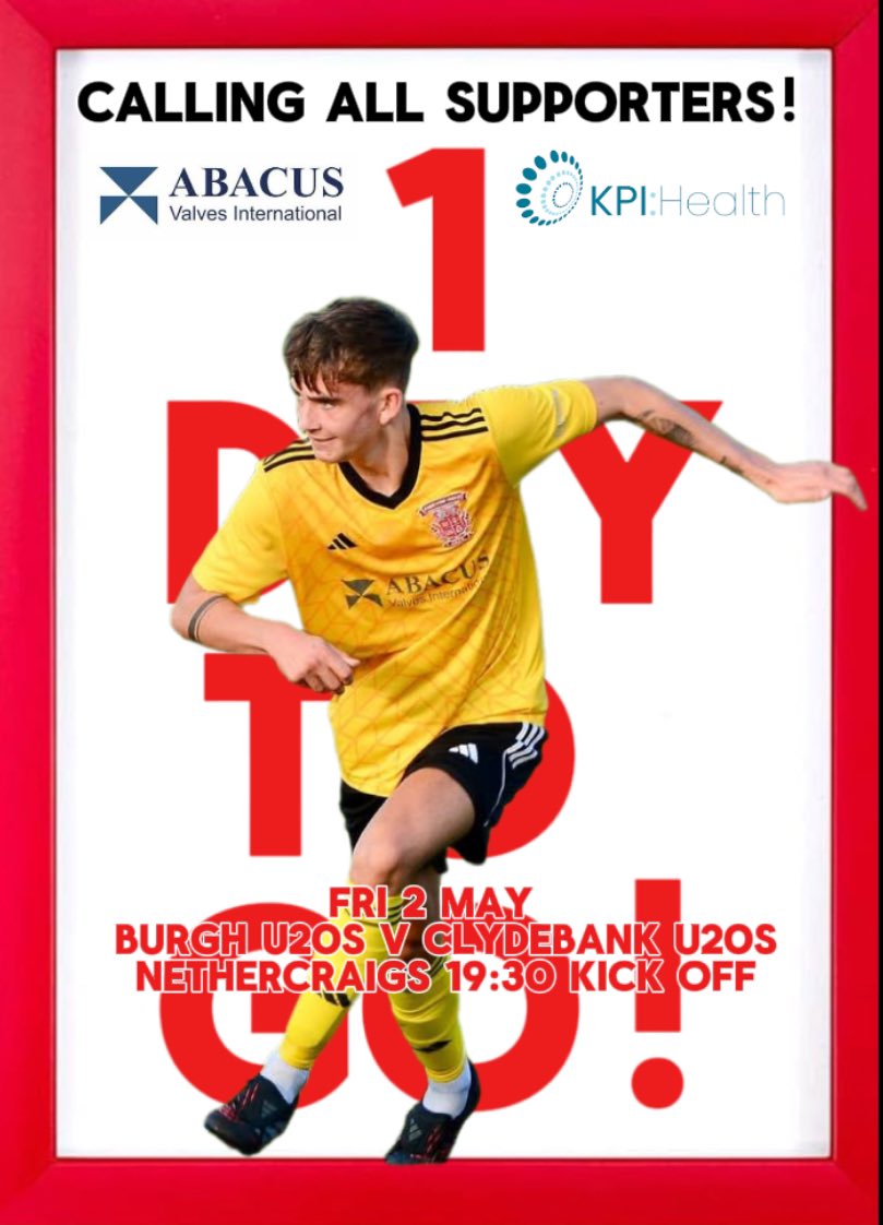 Johnstone Burgh U20 Development (@burghu20) on Twitter photo Tomorrow we play our final game of the <a href="/OfficialWoSFDL/">West of Scotland Football Development League</a> Conference D season v <a href="/ClydebankFCU20/">Clydebank FC U20</a> where a win would secure us the title. Please come and show your support for the boys 🇦🇹🇦🇹🇦🇹 <a href="/johnstone_burgh/">Johnstone Burgh Football Club</a> Tomorrow we play our final game of the <a href="/OfficialWoSFDL/">West of Scotland Football Development League</a> Conference D season v <a href="/ClydebankFCU20/">Clydebank FC U20</a> where a win would secure us the title. Please come and show your support for the boys 🇦🇹🇦🇹🇦🇹 <a href="/johnstone_burgh/">Johnstone Burgh Football Club</a>