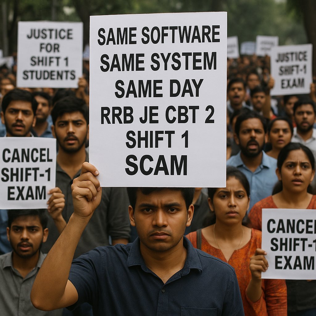 iwontst0p's tweet photo. #Cancel_RRB_JE_SHIFT_1
#Cancel_RRB_JE_CBT2
#Justice_For_Shift1_Candidates
@ravishndtv
 
@abhinaymaths
 
@AshwiniVaishnaw
 
@RailMinIndia
 
@yadavakhilesh
 
@dpradhanbjp
 
@anjanaomkashyap
 
@RRBAhmedabad
 
@adityaranjan108

@kmrvivek14
 
@NeetuSingh202
 
@RRBAhmedabad https://t.co/7ZTXBp6fD5
