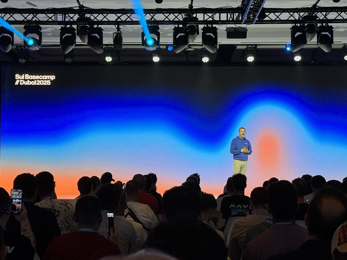 Kristof Lukovich (@k_lukovich) on Twitter photo Sui Basecamp 2025 just started, great welcome and opening speeches from <a href="/web3crusadr/">Christian Thompson</a> and <a href="/EmanAbio/">Adeniyi.sui</a>: ‘Cybercrime is on track to becoming the 3rd largest economy by GDP’. Astonishing numbers and insights shared from <a href="/SuiNetwork/">Sui</a> and <a href="/Mysten_Labs/">MystenLabs.sui</a> - room packed, massive enthusiasm. Sui Basecamp 2025 just started, great welcome and opening speeches from <a href="/web3crusadr/">Christian Thompson</a> and <a href="/EmanAbio/">Adeniyi.sui</a>: ‘Cybercrime is on track to becoming the 3rd largest economy by GDP’. Astonishing numbers and insights shared from <a href="/SuiNetwork/">Sui</a> and <a href="/Mysten_Labs/">MystenLabs.sui</a> - room packed, massive enthusiasm.
