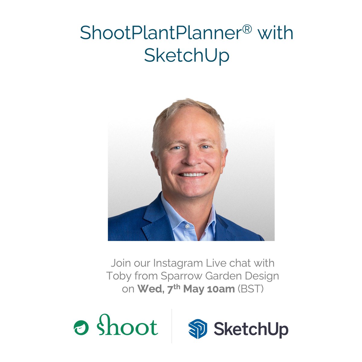 Join Nicola Gammon, CEO Shoot and Toby Sparrow from Sparrow Garden Design, for a live chat next week on Instagram to discuss Shoot’s newly launched innovation ShootPlantPlanner® with <a href="/SketchUp/">SketchUp</a>.  instagram.com/p/DJGe0c1K5YA/