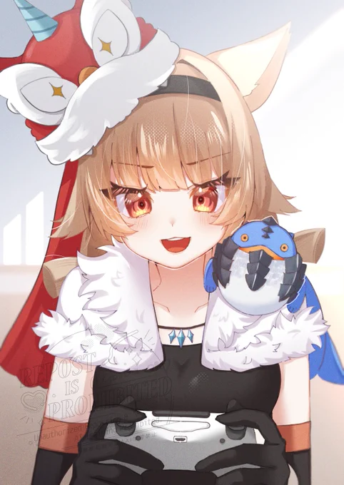 いれいちゃん()お誕生日おめでとう!! #誕生日 #ドドガマル #キリン装備 #モンスターハンター 