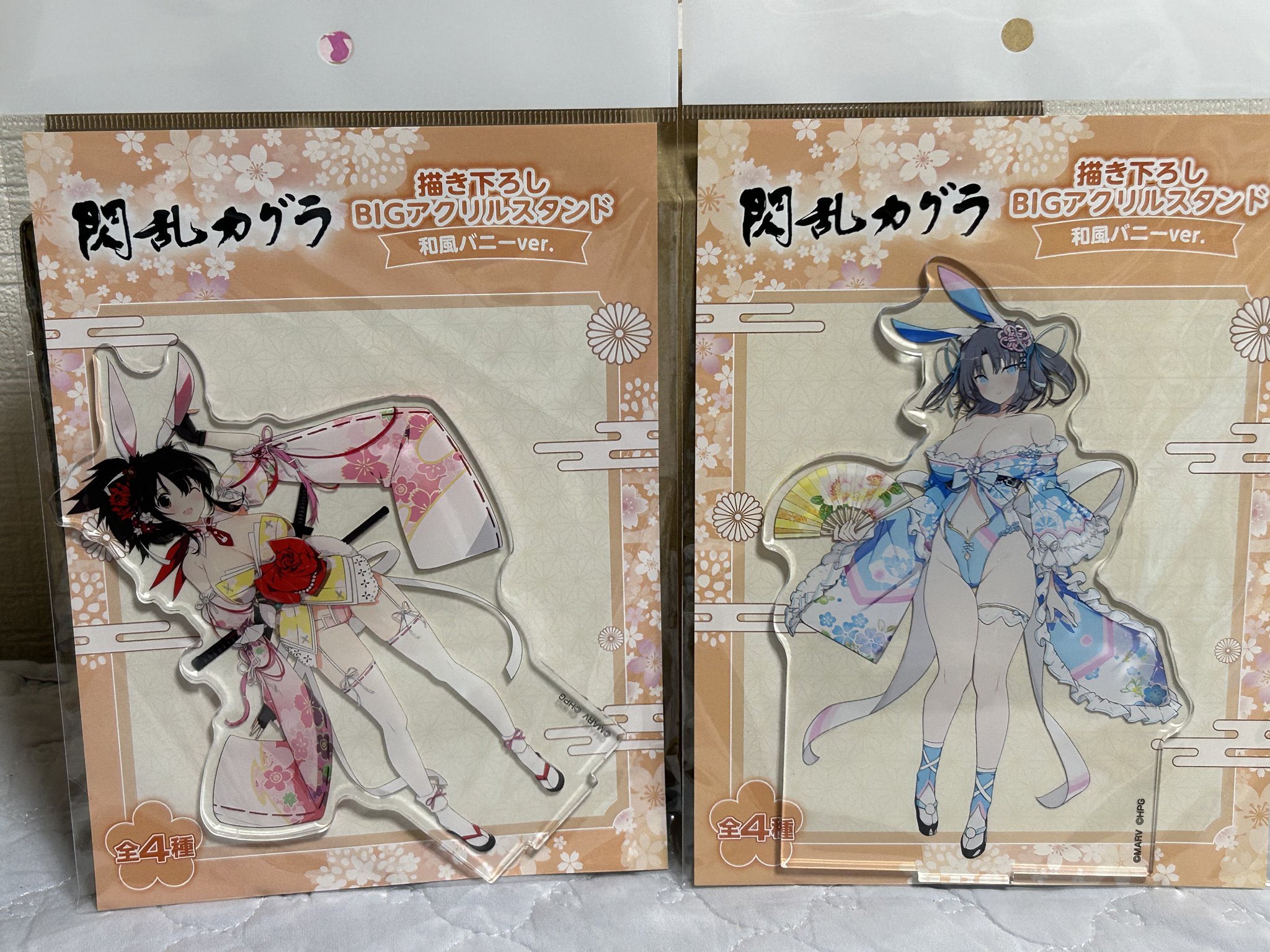 dekohage@NewWave大好き on X: 閃乱カグラ 【和風バニー 飛鳥、雪泉、雪不帰、鴇 アクリルスタンド】全４種セット