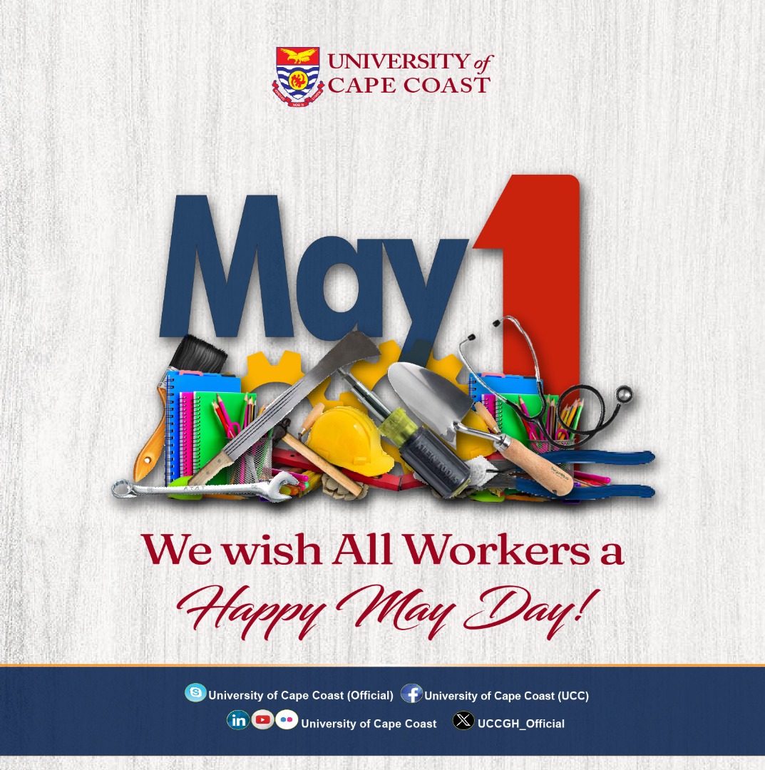 University of Cape Coast (UCC) (@uccgh_official) on Twitter photo UCC salutes workers in Ghana today as they join their counterparts worldwide to celebrate International Workers' Day, often referred to as May Day -  set aside to recognize the selflessness of workers. UCC salutes workers in Ghana today as they join their counterparts worldwide to celebrate International Workers' Day, often referred to as May Day -  set aside to recognize the selflessness of workers.