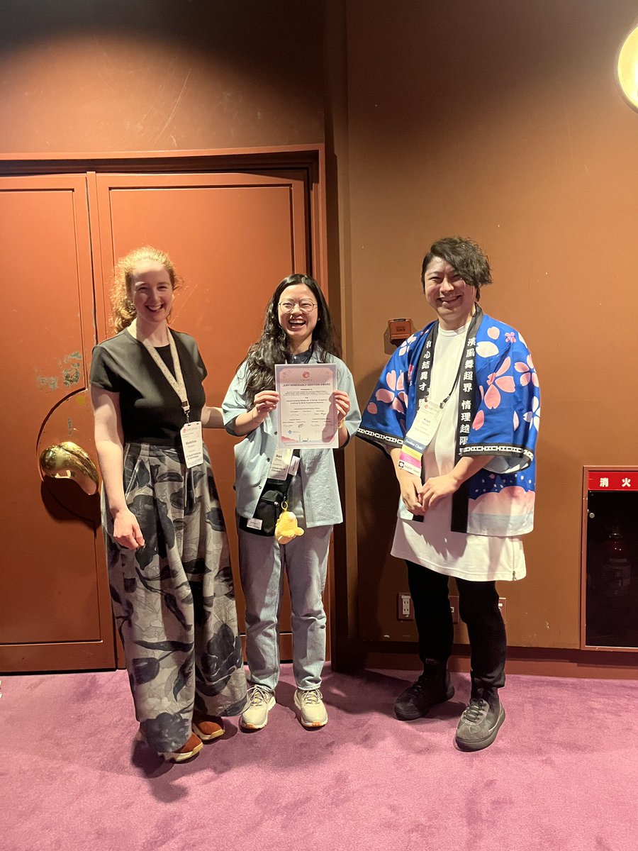 ranzhoubot's tweet image. Our Shape-Kit Interactivity Demo received the Jury Honorable Mention!!! @dleithinger @ken0324 @MadelineBalaam 🥳
Thanks @koya_narumi and the jury!!
