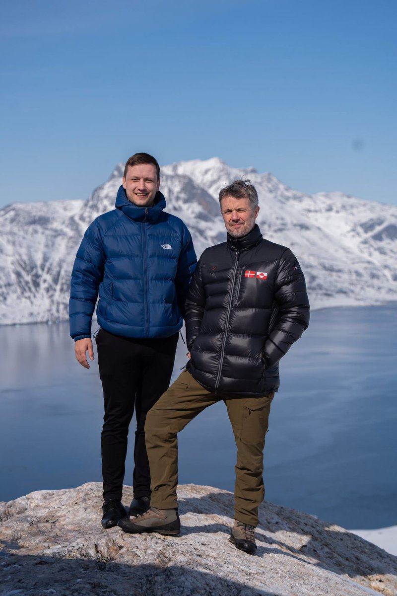 "The weather was at its finest as His Majesty The King experienced Greenland’s magnificent nature during an excursion into the backcountry of Nuuk yesterday." (The Royal Court) #Greenland