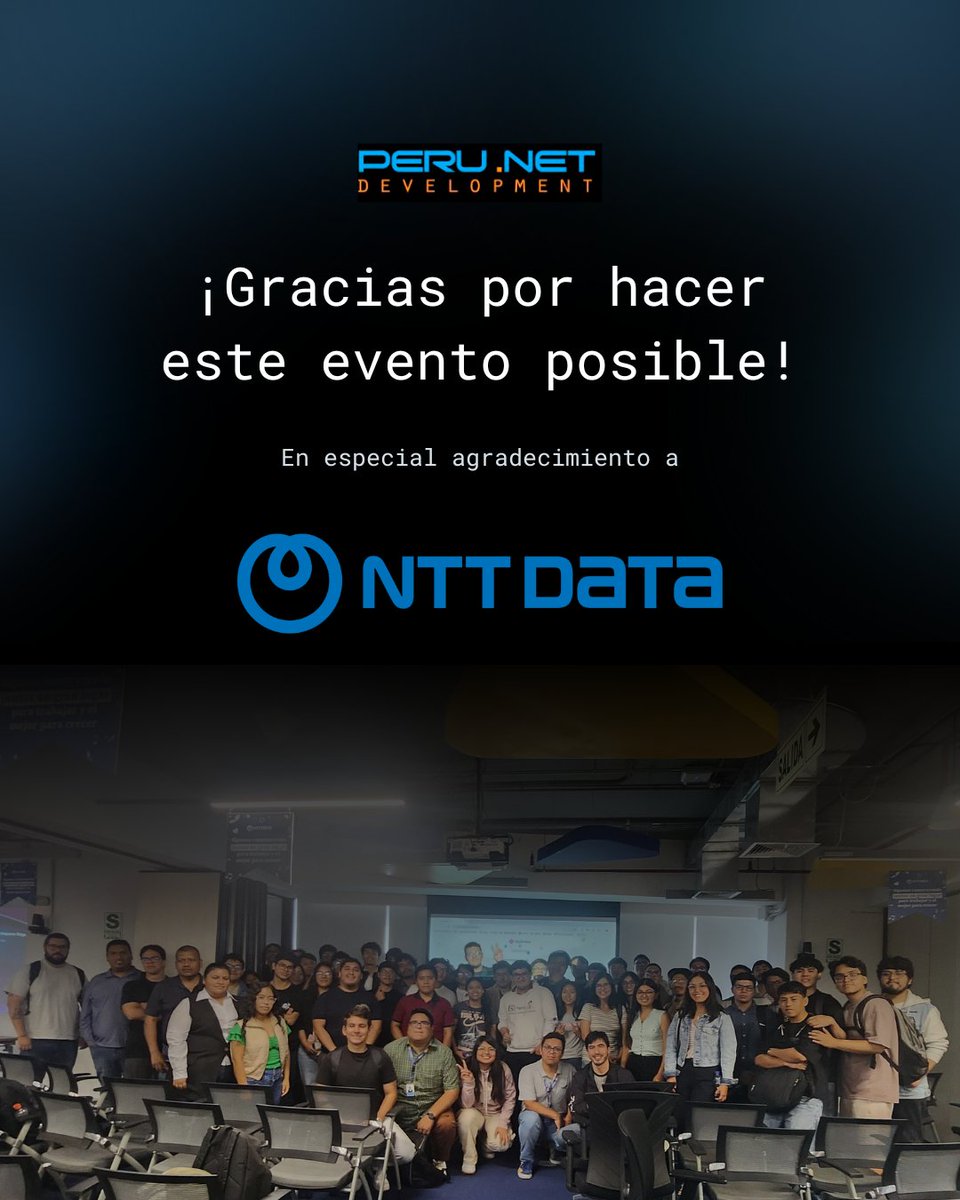 julissarparco's tweet image. ¡Gracias a todos los que nos acompañaron en .NET en Acción – IA, herramientas y comunidad!
Fue un meetup presencial increíble, lleno de aprendizaje y sorteos 😸
No se pierdan las novedades que se vienen en mayo @PeruNETDev