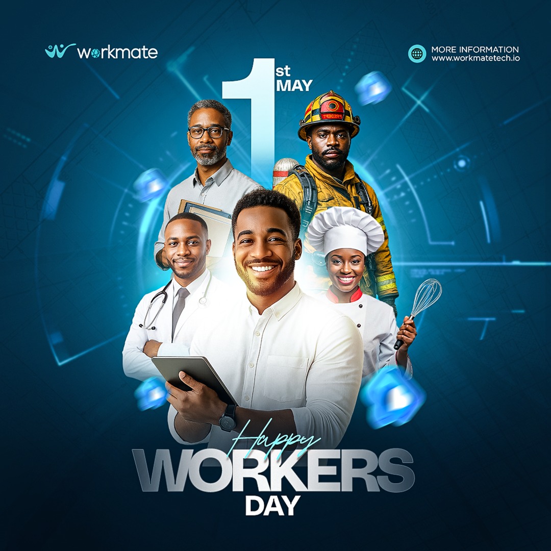 workmatetech_io's tweet photo. Shoutout to the heroes behind every profession.

Happy Workers' Day!👷‍♂️

#WorkersDay #ThankYouWorkers #WorkmateTech https://t.co/099p9ucuA6