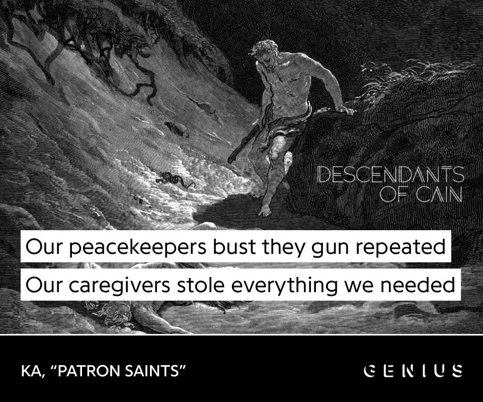 alwaystalkmusic's tweet image. 5 years ago today, Ka blessed us with Descendants of Cain…

on here he speaks of generational curses, inherited trauma &amp;amp; the moral ambiguity surrounding supposed ‘loyalty’ in the streets 

a flawless record &amp;amp; in my eyes he will always be one of the best to ever do it

RIP Ka 🕊️