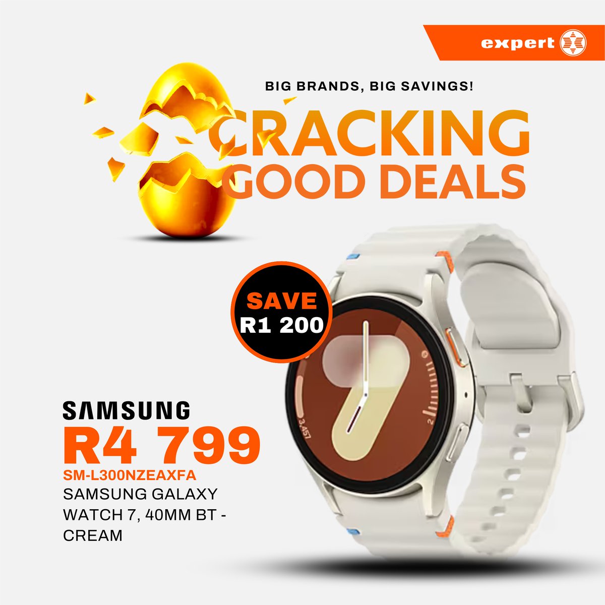 expertstores_sa's tweet photo. ⌚ Smarter style, right on time!
Track your health, crush your fitness goals, and look good doing it 💪
⏳ Hurry, this Cracking Good Deal won’t last long!
https://t.co/3rpmybrMB3
#CrackingGoodDeals #GalaxyWatch7 #SamsungSA #ExpertSA #SmartWatchStyle https://t.co/Hjw32HwNAl