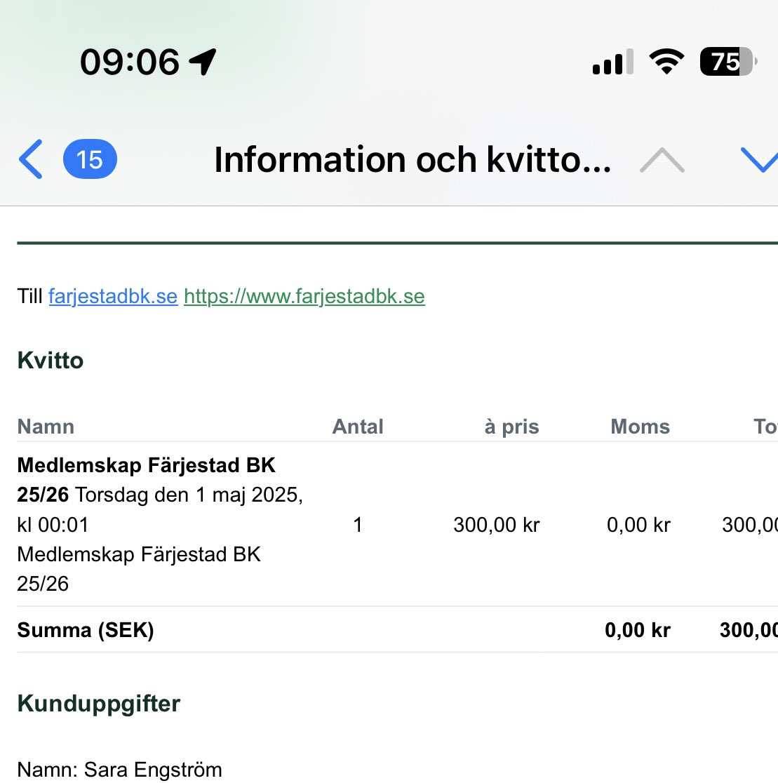 saraJMengstrom's tweet photo. 1:a maj, dagen då vi förnyar vårt medlemskap. #farjestadbk 💚 https://t.co/ufZyzDRE8i
