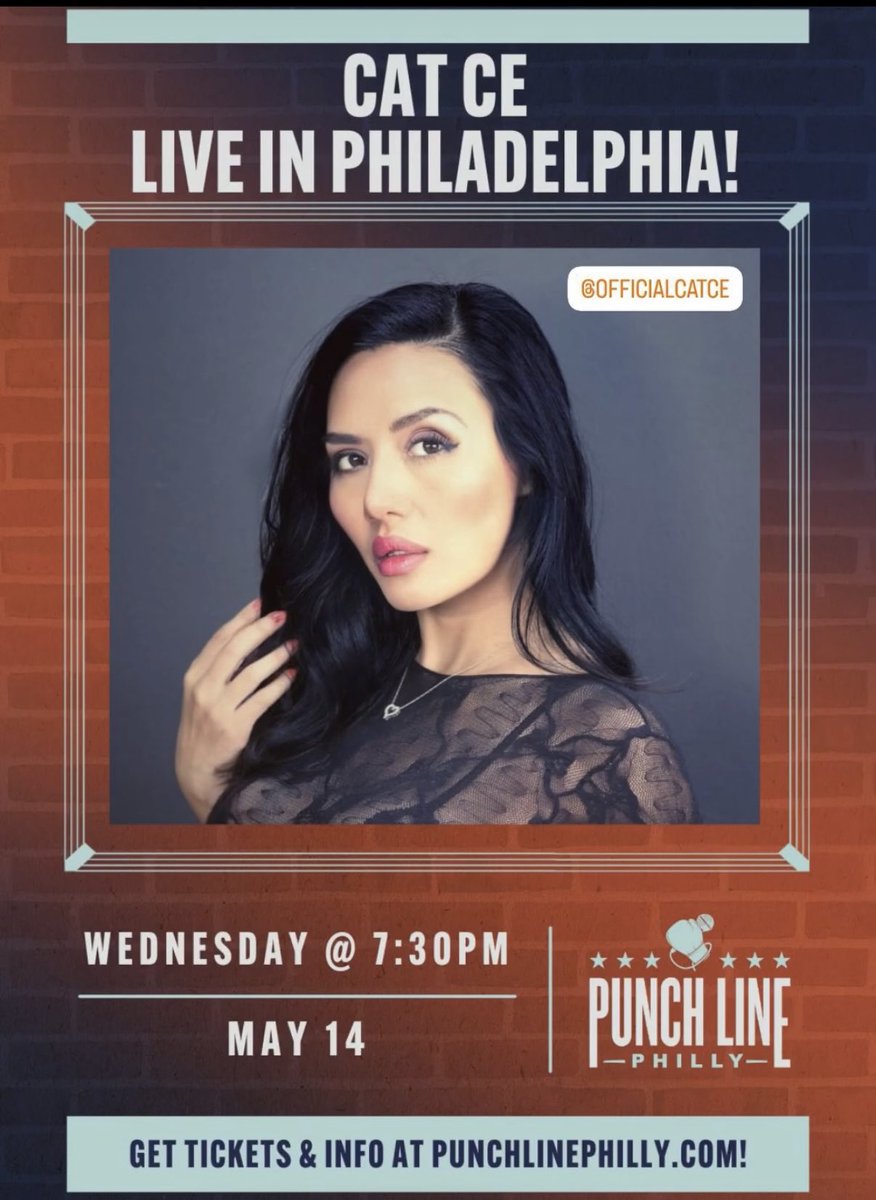 Cat Ce (@catce2019) on Twitter photo Philly. See you <a href="/punchlinecomedy/">Punchline ComedyClub</a> 5/14 #GoBirds #catce #standupcomdy tickets link here web-a.origin.livenation.com/event/vv1AeZka⦠Philly. See you <a href="/punchlinecomedy/">Punchline ComedyClub</a> 5/14 #GoBirds #catce #standupcomdy tickets link here web-a.origin.livenation.com/event/vv1AeZkaā¦