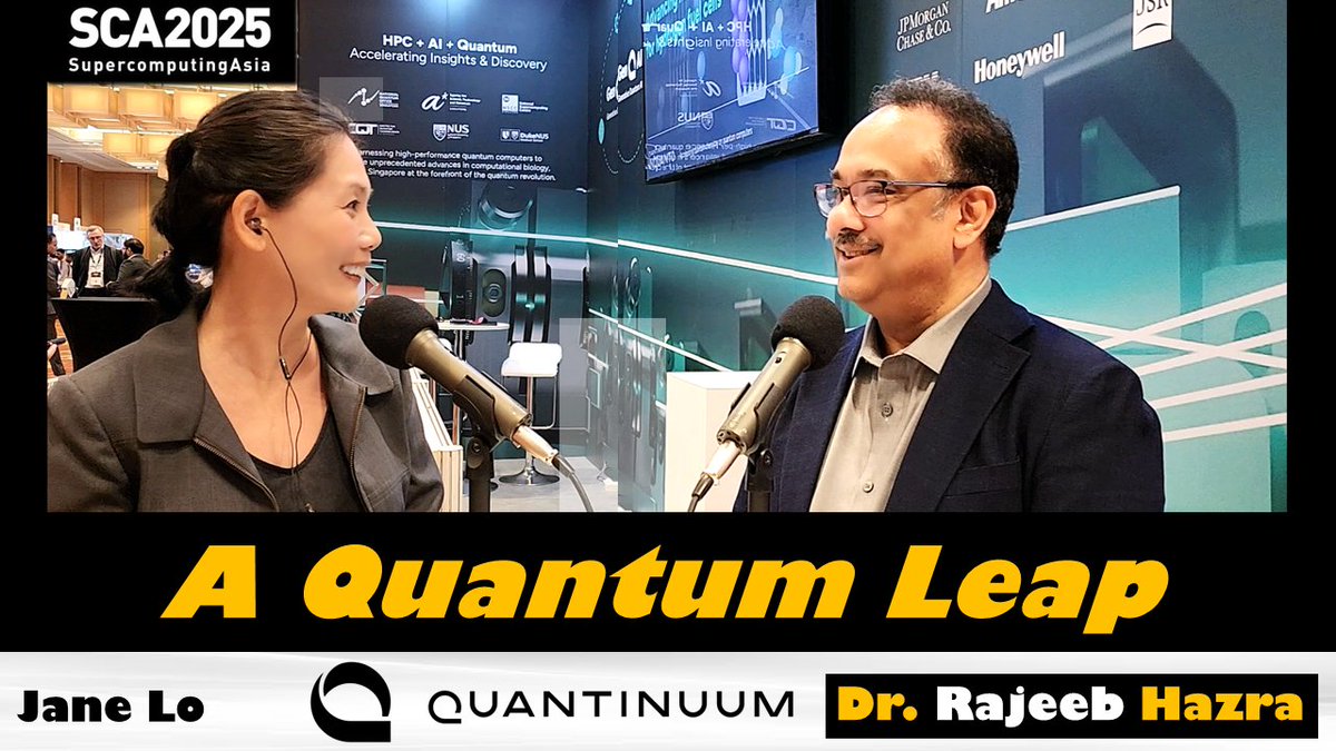Jane Lo (@janelo8) on Twitter photo A #Quantum Leap! A quick glimpse into Quantum Tech with <a href="/QuantinuumQC/">Quantinuum</a> in #Singapore #SCA2025 #HPC #AI
youtu.be/-VHh5fDkDo0 A #Quantum Leap! A quick glimpse into Quantum Tech with <a href="/QuantinuumQC/">Quantinuum</a> in #Singapore #SCA2025 #HPC #AI
youtu.be/-VHh5fDkDo0
