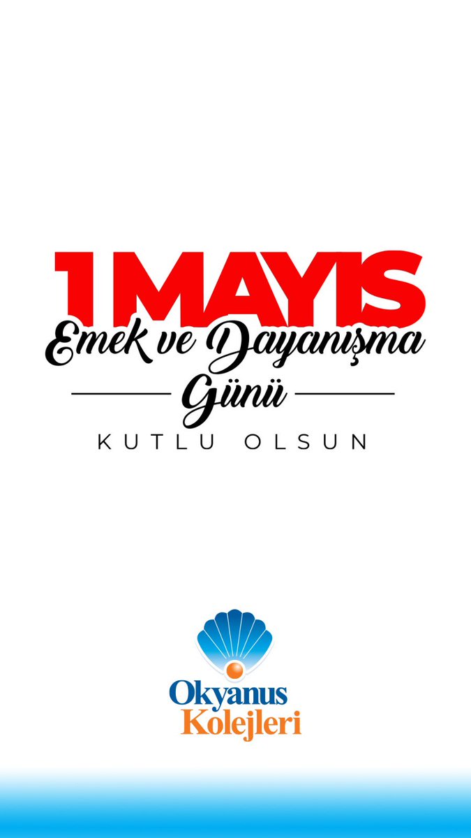 okyanuskoleji's tweet photo. 1 Mayıs Emek ve Dayanışma Günü Kutlu Olsun.
#1mayisemekvedayanismagunu #okyanuskolejleri https://t.co/6rSHd4i8cL
