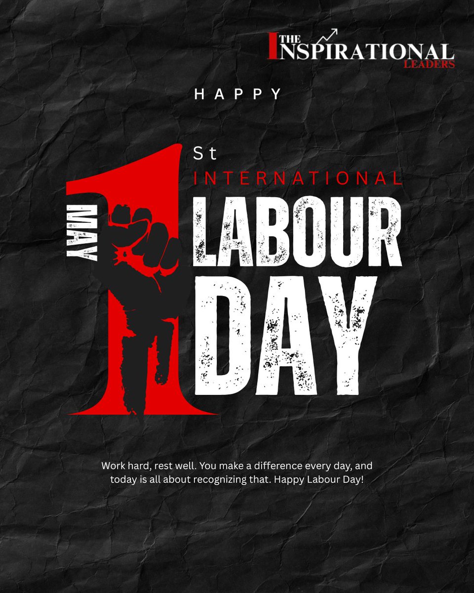 Honouring the hands, minds &amp; hearts that turn effort into impact.

To every worker shaping industries &amp; futures—thank you.

You are the changemakers. 🌍💪
Happy Labour Day!

#LabourDay #InternationalWorkersDay #TheInspirationalLeaders #MayDay2025 #InspirationAtWork #GratitudePost