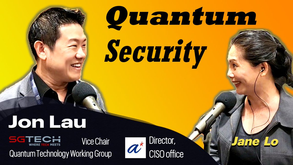 Jane Lo (@janelo8) on Twitter photo How would #Quantum Speedup impact us? A chat with <a href="/astar_research/">A*STAR Research</a> on the "harvest-now-decrypt later" risks & post-quantum initiatives. #cybersecurity #cyberattacks
youtu.be/0tySy0jJkcw How would #Quantum Speedup impact us? A chat with <a href="/astar_research/">A*STAR Research</a> on the "harvest-now-decrypt later" risks & post-quantum initiatives. #cybersecurity #cyberattacks
youtu.be/0tySy0jJkcw