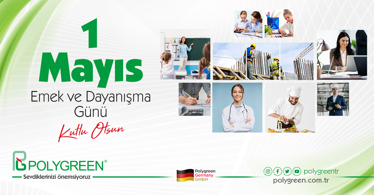 Alın teri ve özveriyle dünyayı şekillendiren tüm çalışanların 1 Mayıs Emek ve Dayanışma Günü kutlu olsun.

#1mayıs #emek #dayanışma #işçibayramı #emekvedayanışmagünü #polygreen