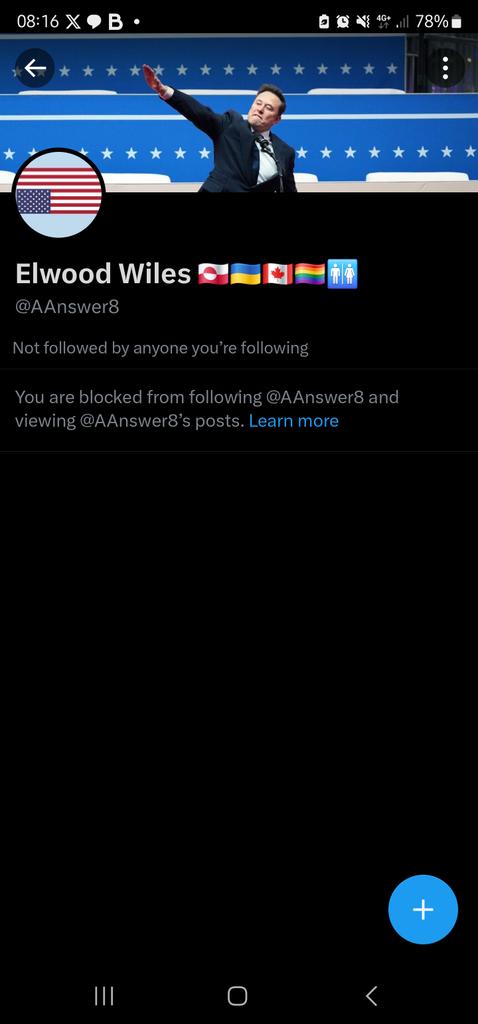 Bless <a href="/AAnswer8/">Elwood Wiles 🇬🇱🇺🇦🇨🇦🏳️‍🌈🚻🇺🇸</a> couldn't actually answer my question so instead they've blocked me.

This is the far-left in a nutshell.