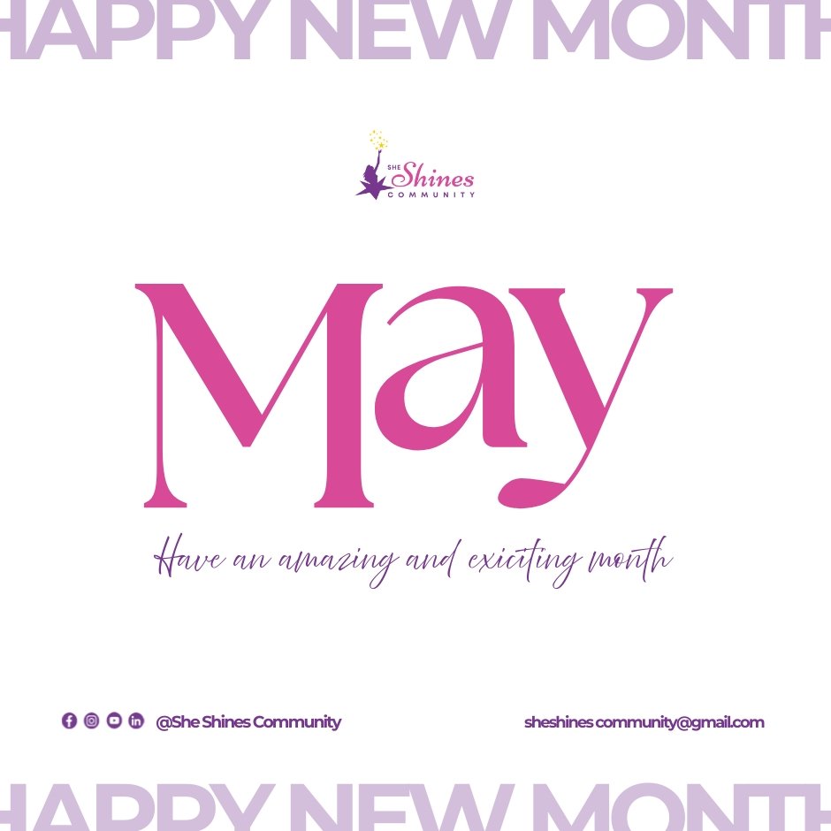This month, stop and reflect.
Stop and acknowledge how far you've come. It's okay to want more, but recognise your blessings too.

Happy New Month Shine Girls! wishing you the best 30 days of self love and appreciation.
#may #thisismay #sheshinesinmay #happynewmonth❤️ #newmonth