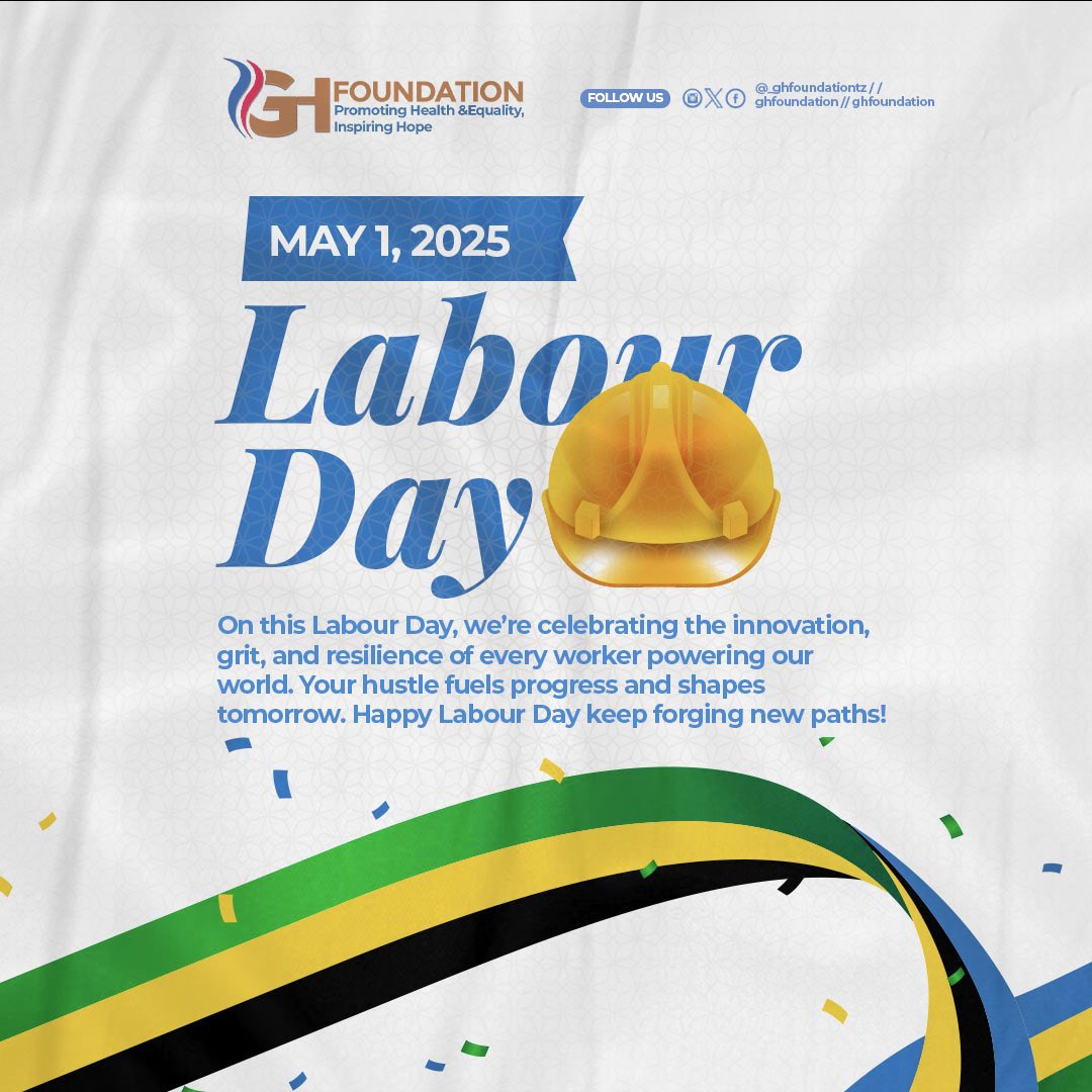 On this Labour Day, we’re celebrating the innovation, grit, and resilience of every worker powering our world. Your hustle fuels progress and shapes tomorrow. Happy Labour Day keep forging new paths!
#GhFoundation #PromoteEmpowerInspire
