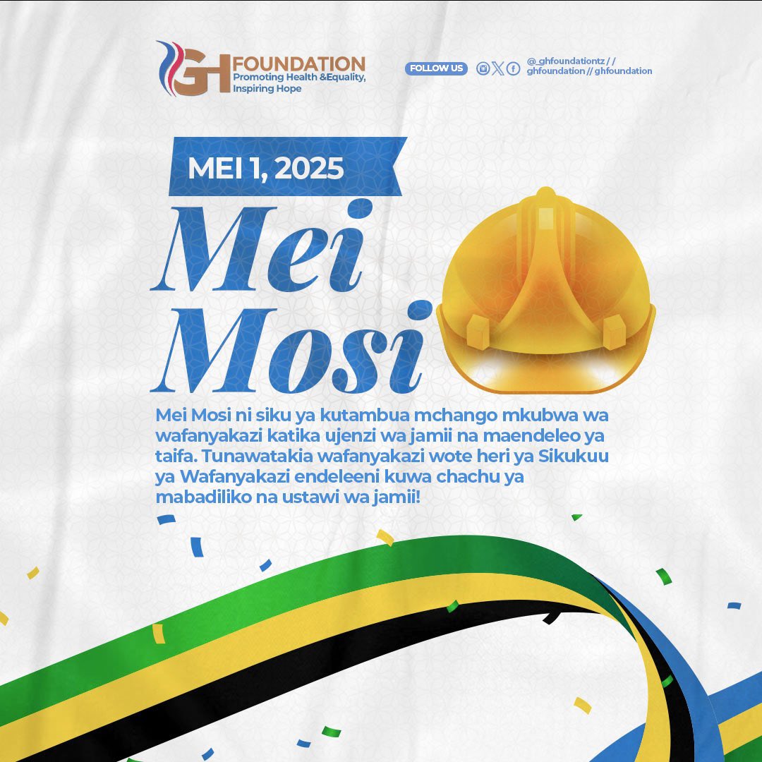 ghfoundationtz's tweet photo. On this Labour Day, we’re celebrating the innovation, grit, and resilience of every worker powering our world. Your hustle fuels progress and shapes tomorrow. Happy Labour Day keep forging new paths!
#GhFoundation #PromoteEmpowerInspire https://t.co/8BGDLuWmvZ