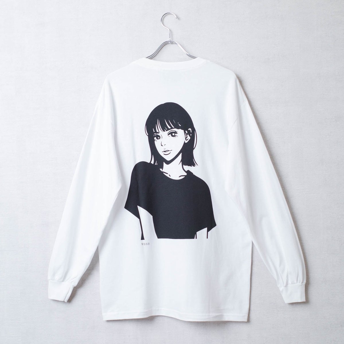 WBSB_official's tweet photo. 《 WBSB×Hime 》   

  現代アート作家Himeとのコラボレーションによる   
WBSB girl L/S TEE-white 🌞    

COLOR : white  
 SIZE : M / L / XL   
PRICE : ¥8,800（ tax in )       

online store 
🌐https://t.co/pkc3XFPmf4🌐 https://t.co/LKcIExIEpG