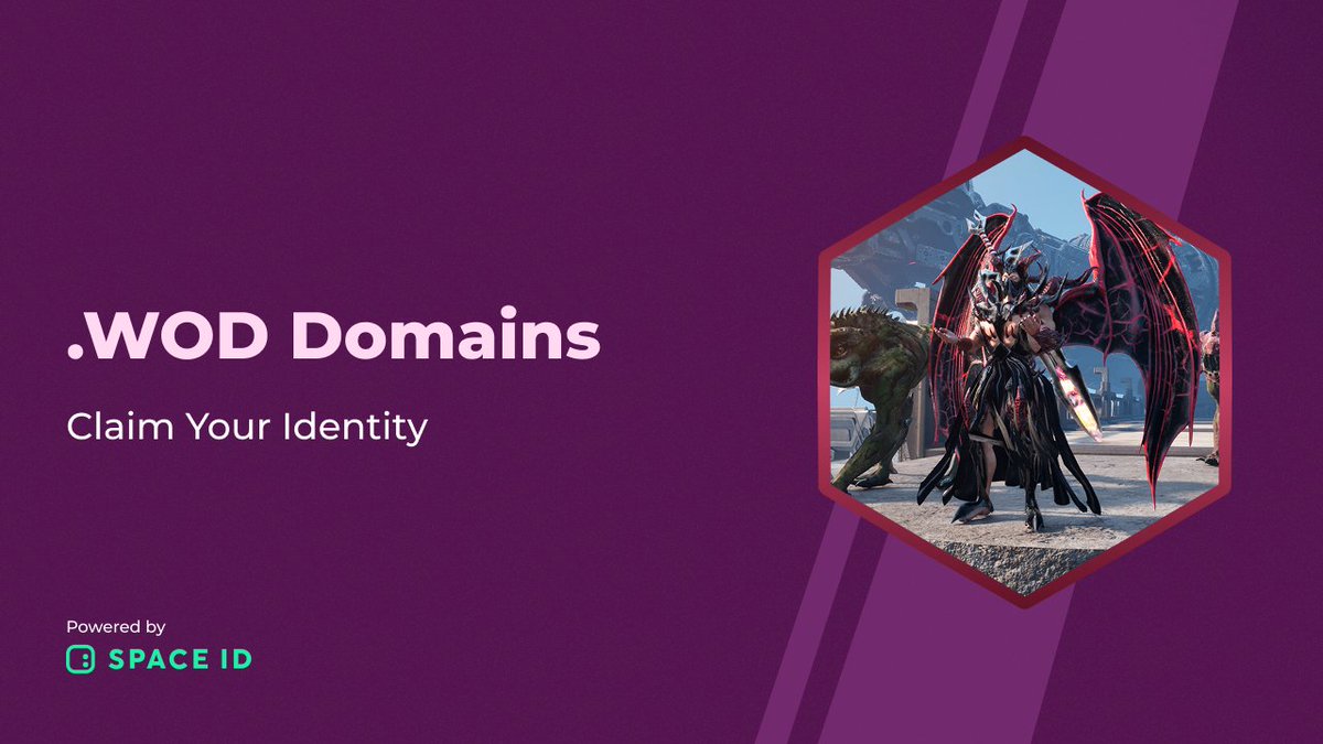 🔥 Your identity in the World of Dypians starts with a name.

Secure your .wod domain using $WOD, powered by <a href="/SpaceIDProtocol/">SPACE ID</a>.

Perfect for players, creators, and explorers across the metaverse.

👉 Claim your unique tag now: space.id/tld/21