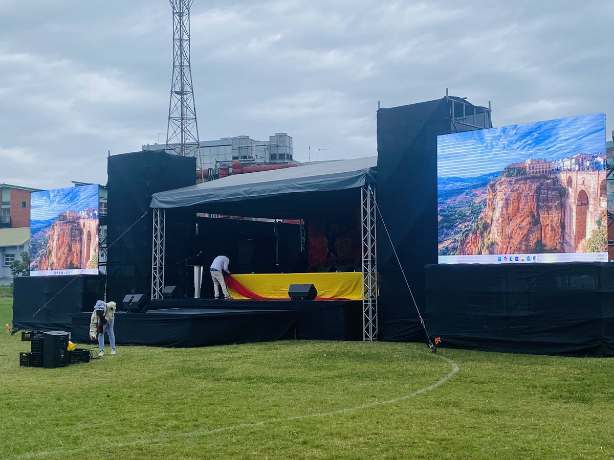 BayandaNewsTime's tweet photo. Cosatu is celebrating the Workers Day at Curries Fountain, there are different unions who affiliates under Cosatu such as SAMMU , SADTU, ANC , SACP , NUM &amp; SACTWU who will be present here today . 
#WorkersDay2025 
#COSATU
#SACP https://t.co/5LdQQporJh
