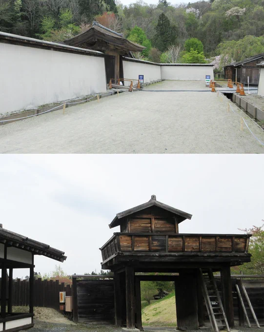 一枚目上・都の大路、下・斎藤軍対織田軍の戦で使われた砦(ロケ地) 二枚目二話の利政様。三枚目と四枚目大路の十兵衛と義輝様。(藤孝さま描けなかった;;)