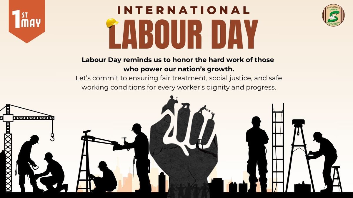 The milestones of today and the dreams of tomorrow are built on the backs of a tireless workforce. It’s time we move from praise to purpose — to empower, protect, and uplift every hand that builds our world.
Happy #LabourDay.