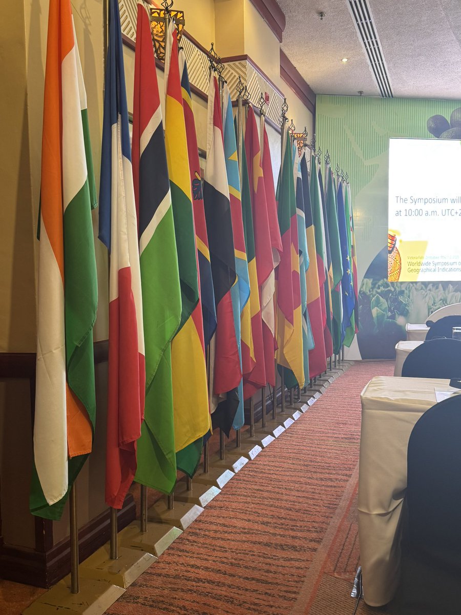 Attending the Worldwide Symposium on Geographical Indications being hosted by Zimbabwe at the Elephant Hills Resort in Victoria Falls, Zimbabwe.