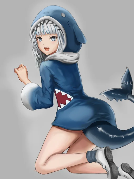 When I first started learning to draw five years ago, you brought me so much happiness and inspiration. You're the best little shark!  Thank you#gawrt 