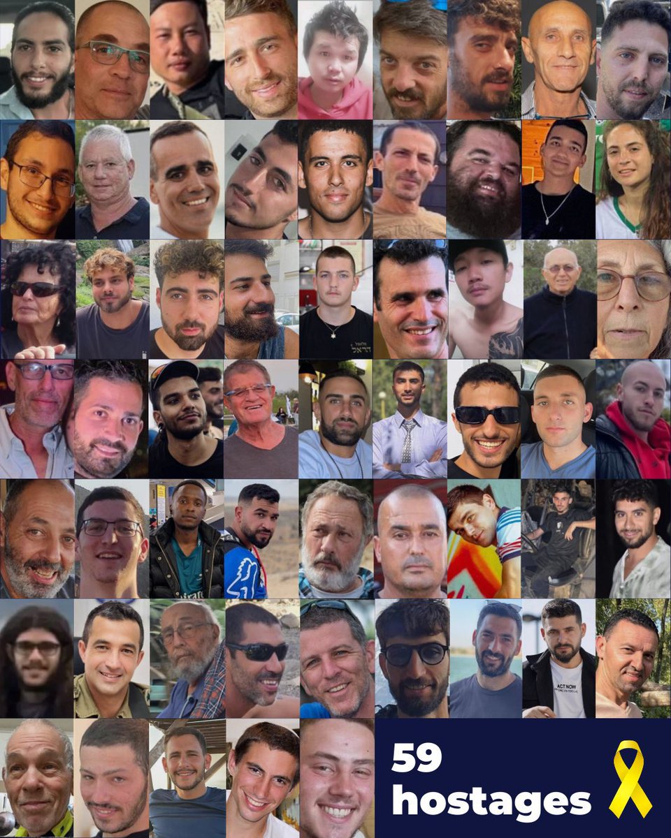 59 hostages are marking Independence Day in captivity - without their own freedom.

LET THEM GO NOW.

We will not rest until every last hostage comes home.

#Israel77🎗️