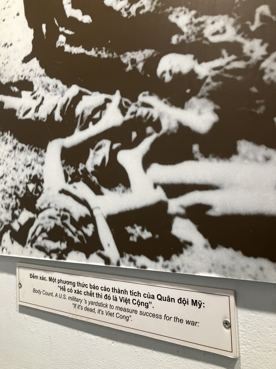 ホーチミン市の戦争証跡博物館。 ベトナム戦争を指揮したマクナマラ