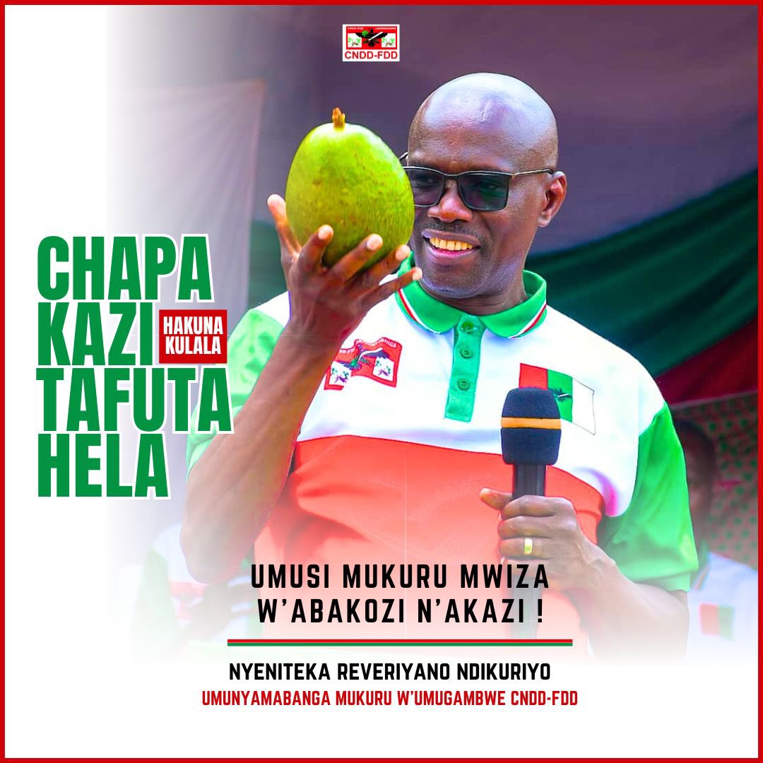 Chapa kazi,
Tafuta hela,
Hakuna kulala! 

Umusi mukuru mwiza w’abakozi n’akazi !